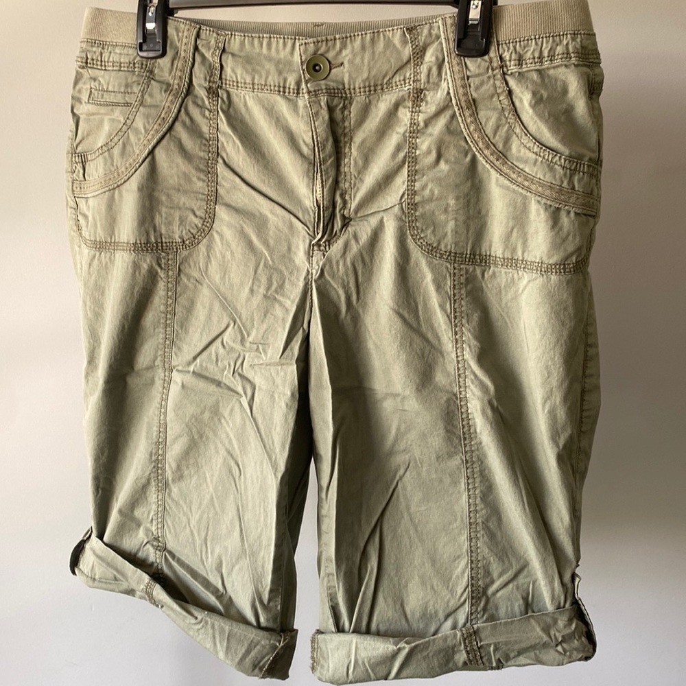 Women’s olive green shorts
